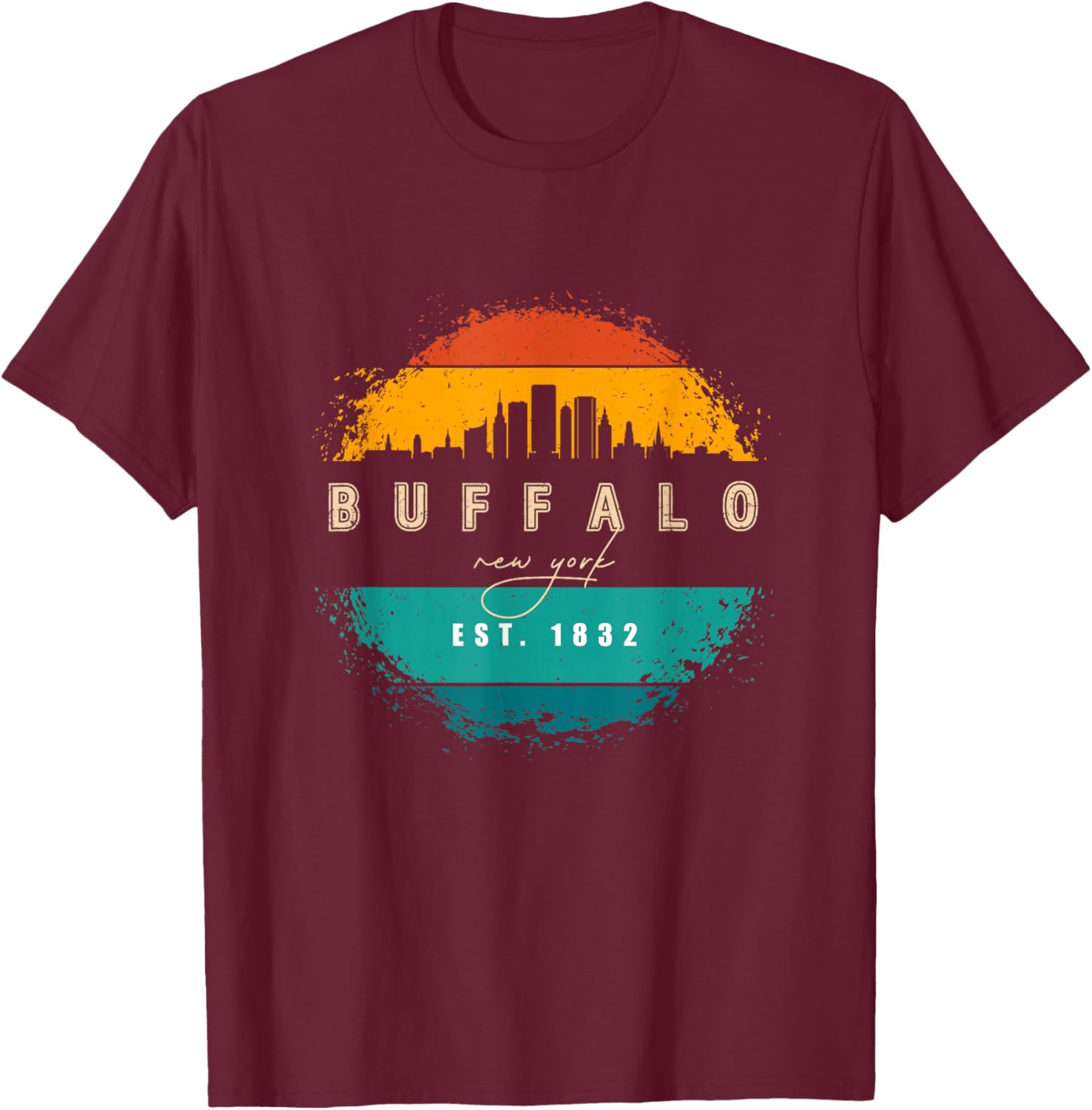 City of Buffalo New York T-Shirt - T-Shirt | Maroon