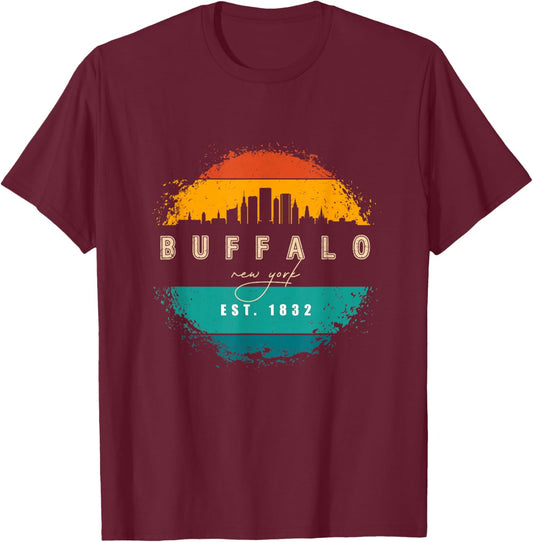 City of Buffalo New York T-Shirt - T-Shirt | Maroon