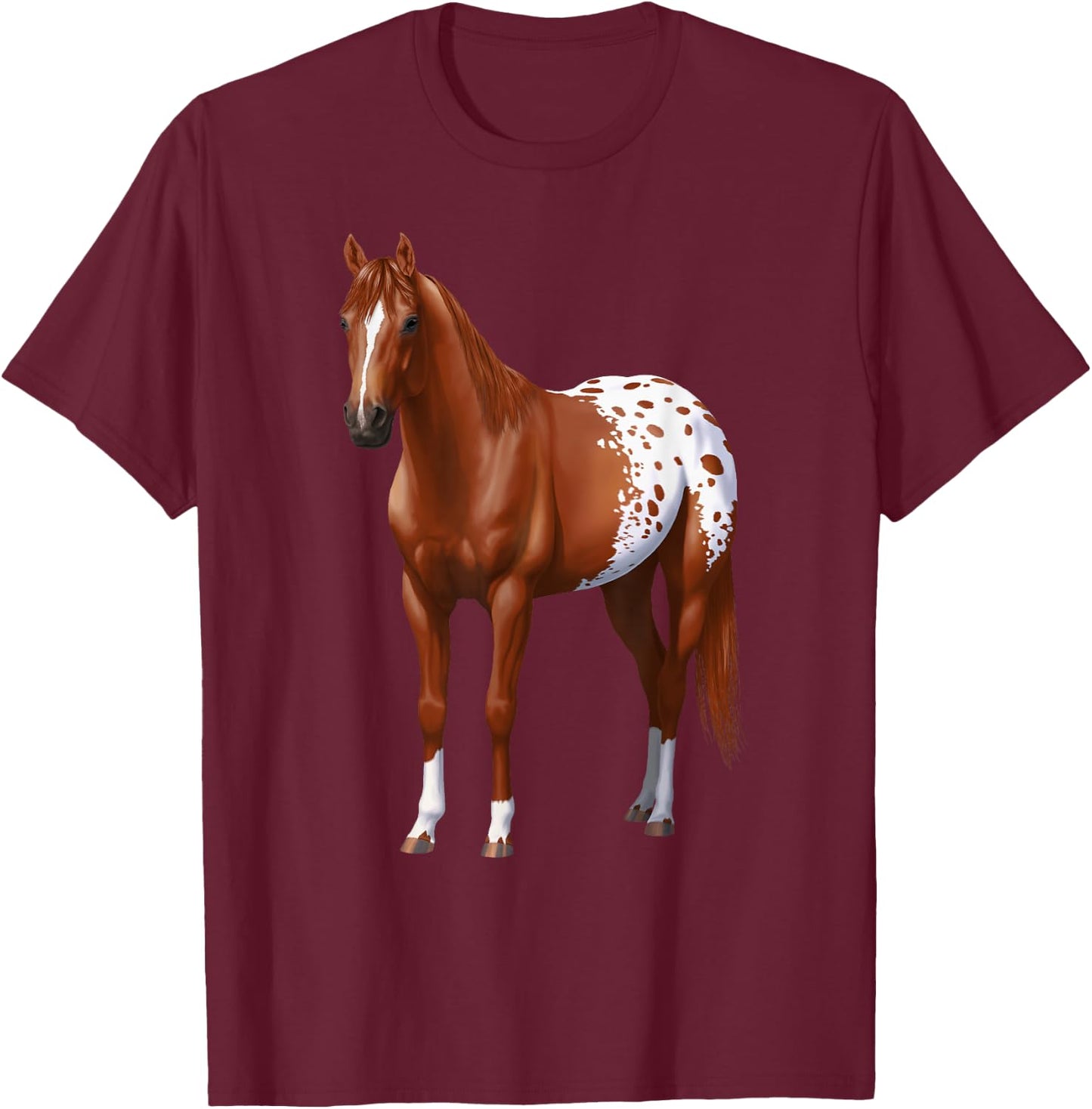 Chestnut Sorrel Blanket Appaloosa Horse Lover Gift T-Shirt - T-Shirt | Maroon