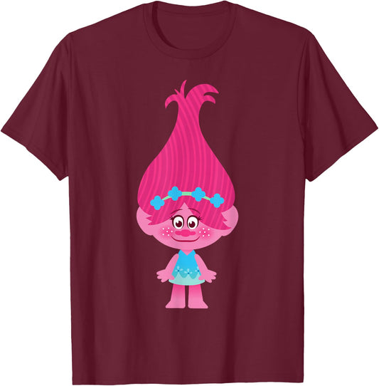 DreamWorks Trolls Poppy T-Shirt - T-Shirt | Maroon