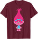 DreamWorks Trolls Poppy T-Shirt - T-Shirt | Maroon