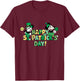New Disney Vintage Mickey & Minnie Happy St. Patrick's Day T-Shirt - T-Shirt | Maroon