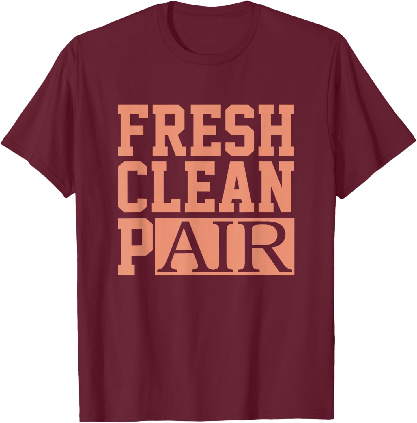 Concrete And Luxury Fresh Clean Pair Crimson Bliss T-Shirt - T-Shirt | Maroon