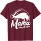 Mama Honey Badger Animal Pregnancy Announcement Mom Gift T-Shirt - T-Shirt | Maroon