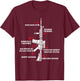 AR15 Shirts Women Funny Diagram Pro Gun Lover Gifts T-Shirt - T-Shirt | Maroon