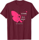 10 Years Breast Cancer Free Gifts Butterfly Pink Survivor T-Shirt - T-Shirt | Maroon