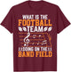 Marching Band Musician Musical Performance Gifts -Adults and Kids Black Small Football Team Doing On Band Field Modern Casual T-Shirt - T-Shirt | Maroon
