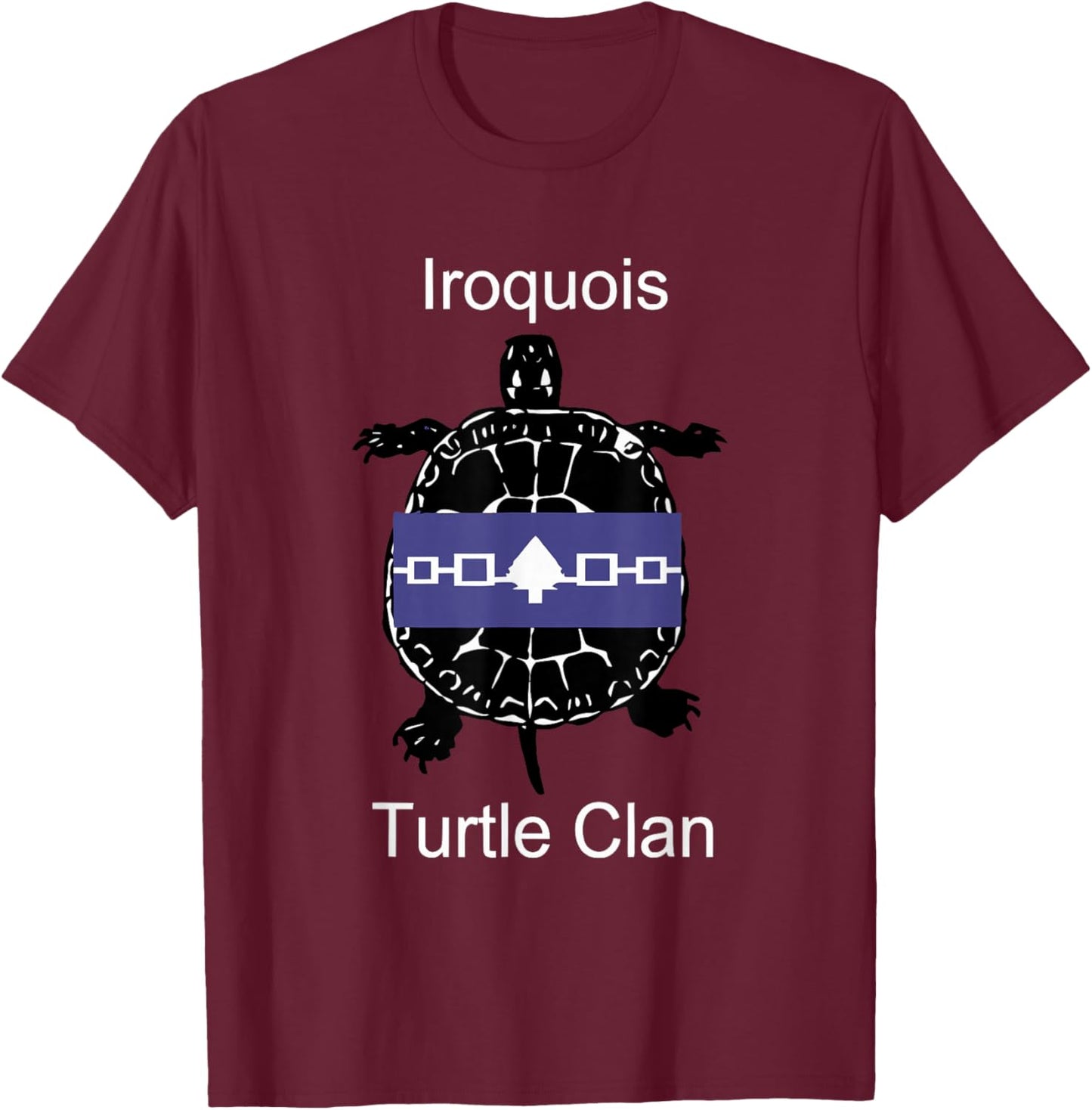 Iroquois Turtle Clan T-Shirt - T-Shirt | Maroon