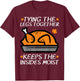 Thanksgiving Turkey Tying Legs Together Funny Fall Men Women T-Shirt - T-Shirt | Maroon