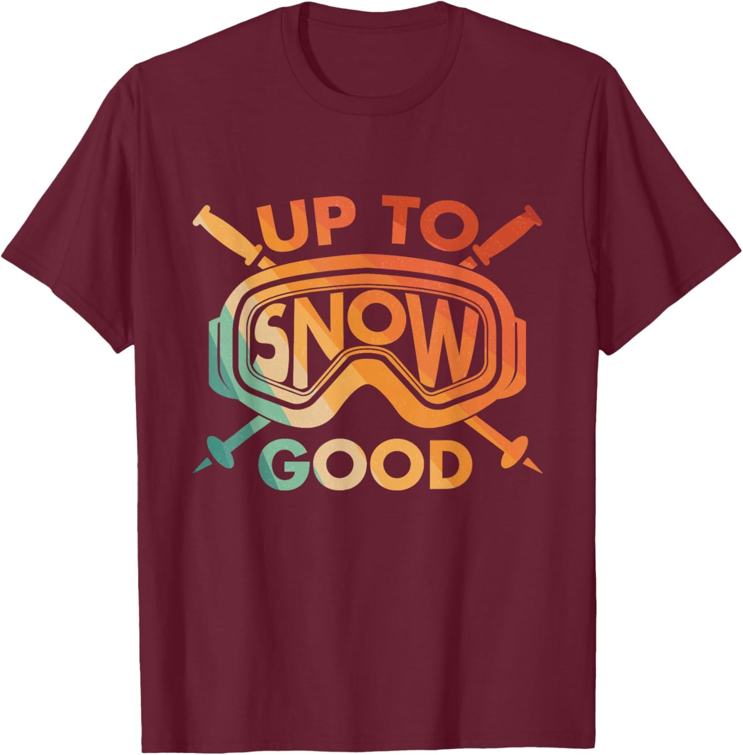 Cool Skiing Design Women Ski Skier Snow Skiing Lover T-Shirt - T-Shirt | Maroon