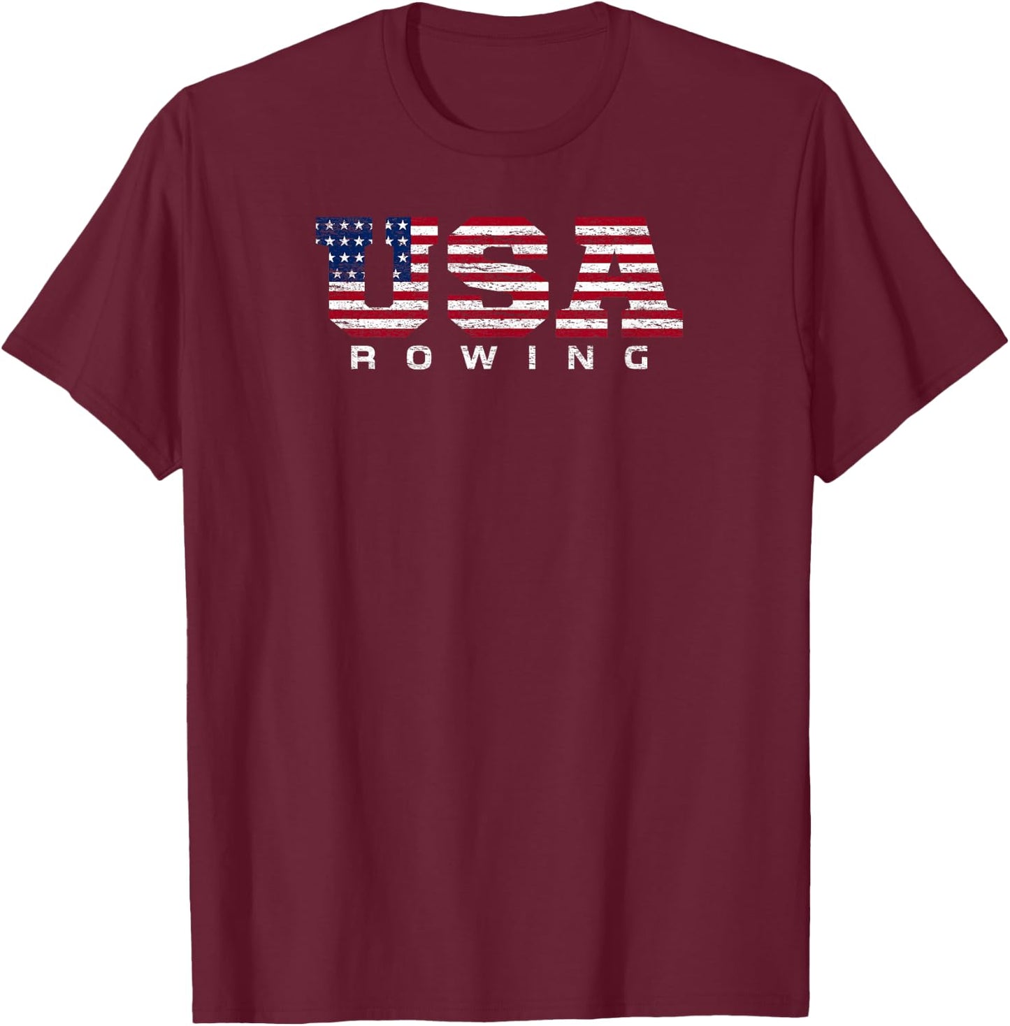 USA Rowing T-Shirt - T-Shirt | Maroon