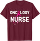 Oncology Nurse Pink Ribbon Cancer Care Stethoscope T-Shirt - T-Shirt | Maroon