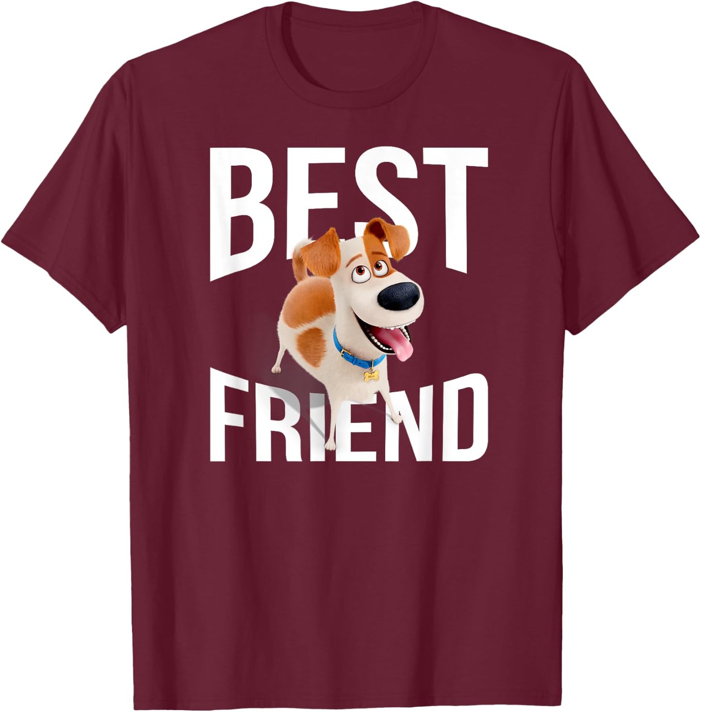 The Secret Life of Pets 2 Max Best Friend T-Shirt - T-Shirt | Maroon