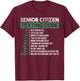 Funny Senior Citizen Texting Code Cool T-Shirt - T-Shirt | Maroon