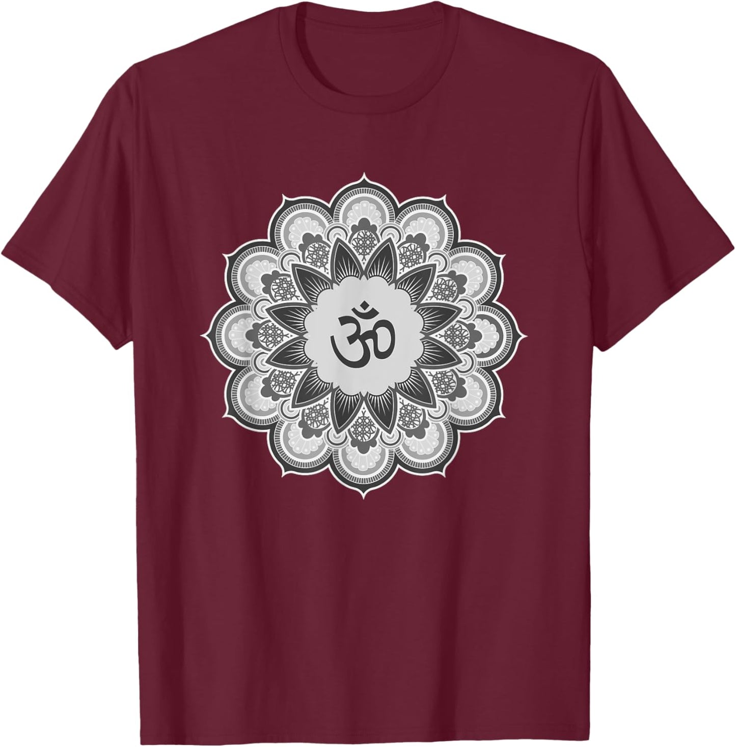 Om Ohm Aum Symbol Spiritual Yoga Yoga T-Shirt - T-Shirt | Maroon