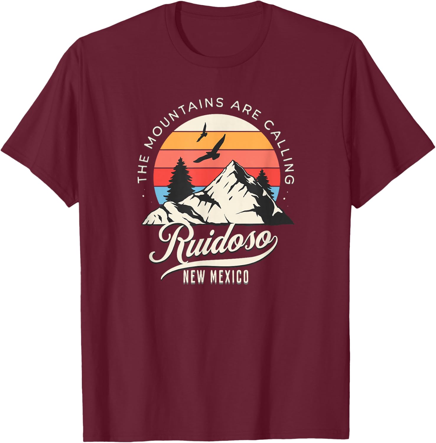 Ruidoso New Mexico T-Shirt - T-Shirt | Maroon