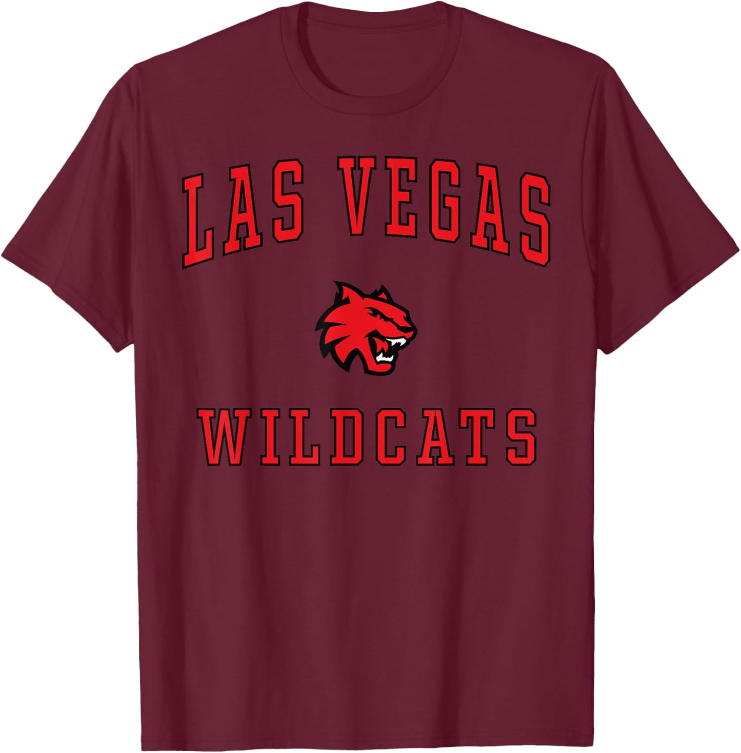Las Vegas High School Wildcats T-Shirt - T-Shirt | Maroon