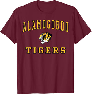 Alamogordo High School Tigers C1 T-Shirt - T-Shirt | Maroon