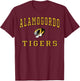 Alamogordo High School Tigers C1 T-Shirt - T-Shirt | Maroon