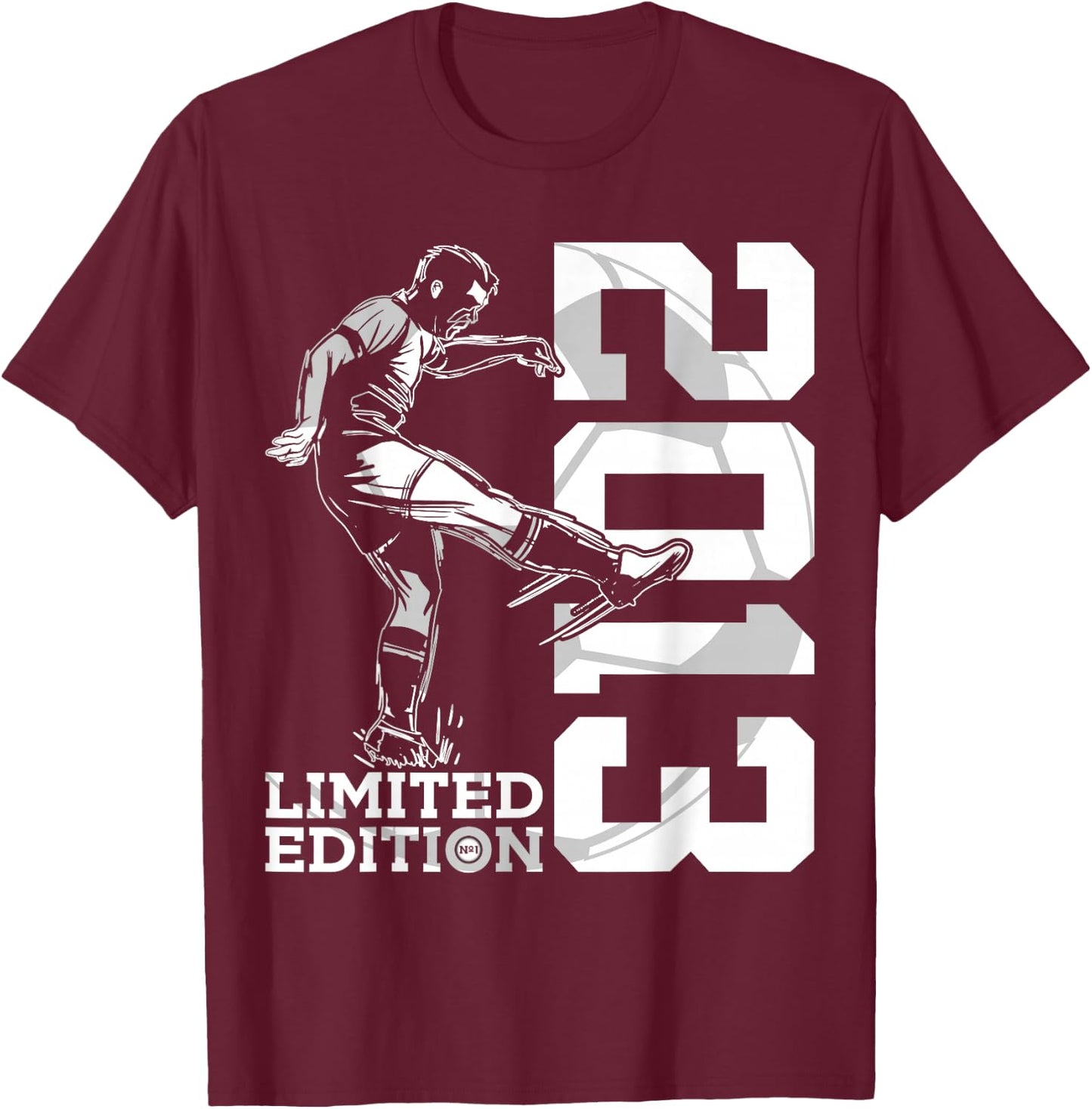 Limited Edition 2013 13 Years Soccer 13th Birthday T-Shirt - T-Shirt | Maroon
