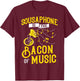 Sousaphone Tuba Marching Band Instrument Music Player T-Shirt - T-Shirt | Maroon