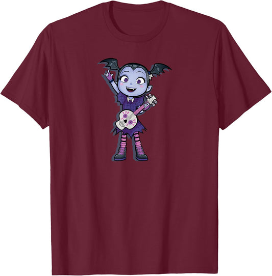 Disney Halloween Vampirina Rock on T-Shirt - T-Shirt | Maroon