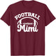 Football Mimi Proud Grandma Mimi Of A Football Player Mimi T-Shirt - T-Shirt | Maroon