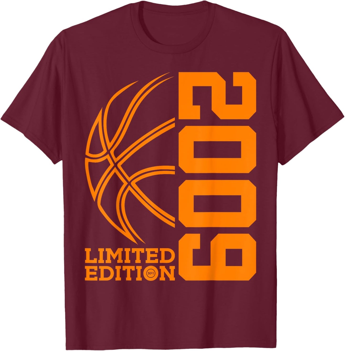 JAHRGANG 2009 OUTFIT ZUM 16. GEBURTSTAG 16th Birthday Basketball Limited Edition 2009 T-Shirt - T-Shirt | Maroon