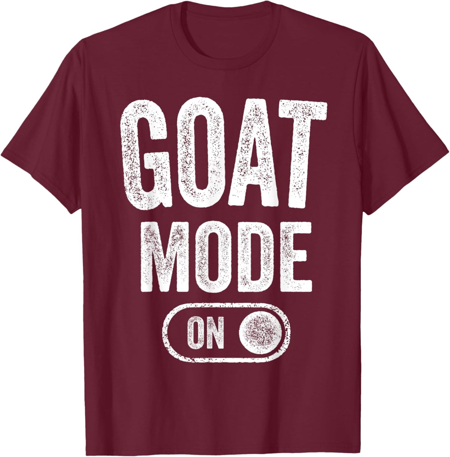 Goat Mode On Costume Funny Mountain Climber Gift Animal T-Shirt - T-Shirt | Maroon