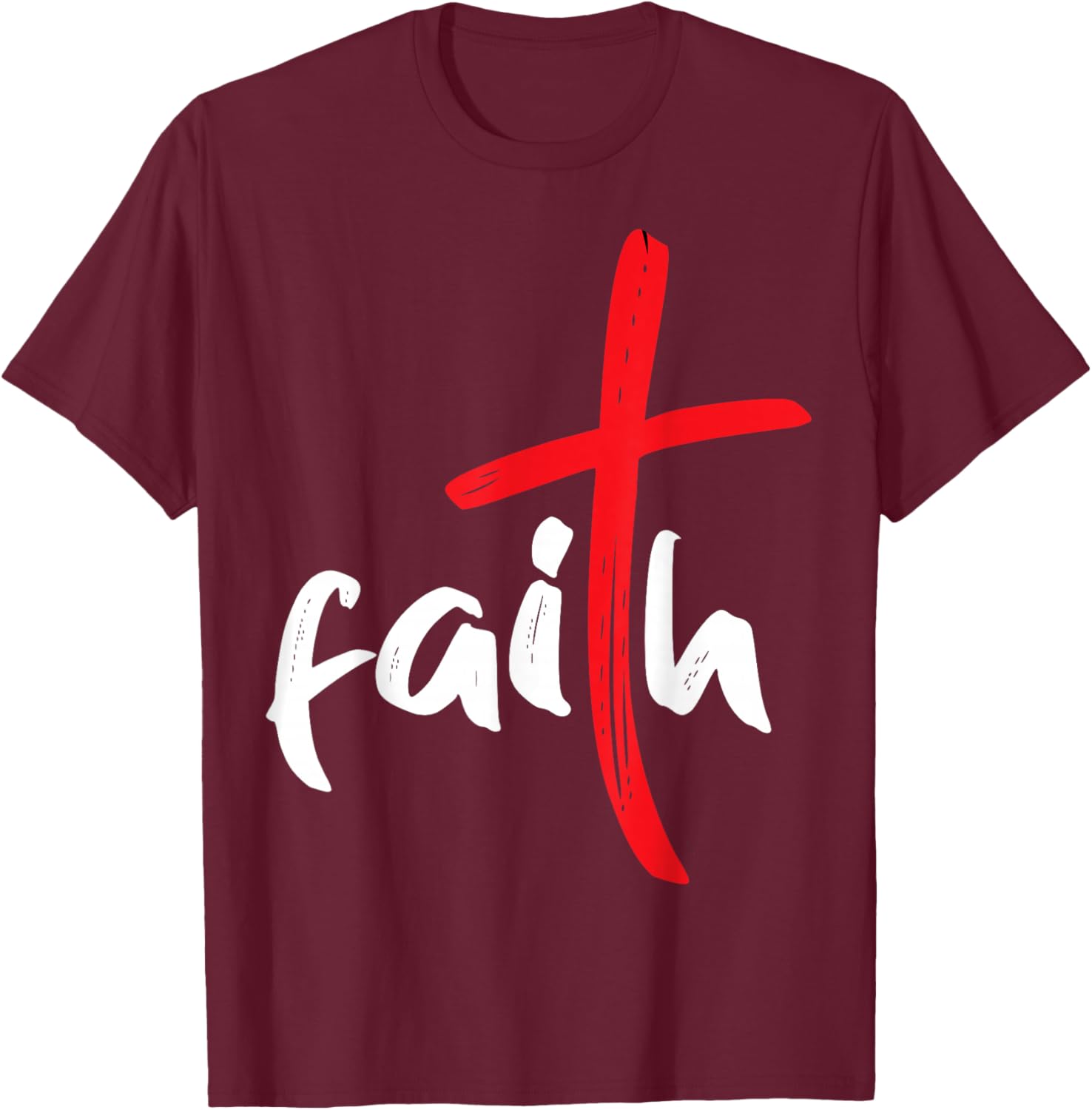 Cross Christian Bible John 3:16 T-Shirt - T-Shirt | Maroon
