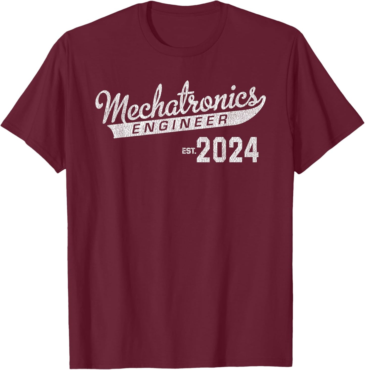 Mechatronics Engineer Graduation 2024 T-Shirt - T-Shirt | Maroon