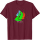 Vintage 80's 90's Style Seneca Lake, NY Sailing T-Shirt - T-Shirt | Maroon