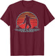 Fencing Retro Vintage 80s Style Fencer Gift T-Shirt - T-Shirt | Maroon