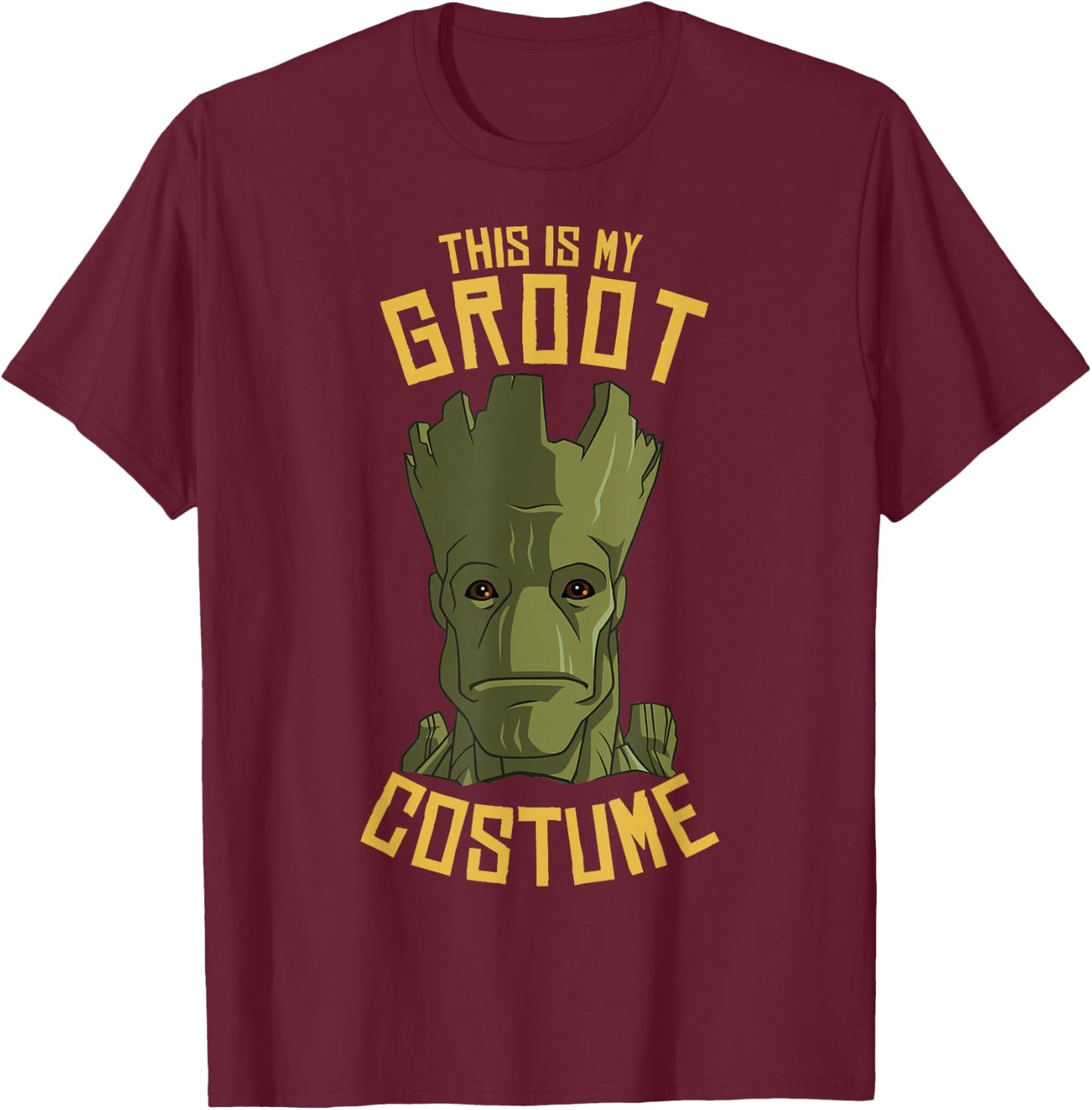 Marvel Guardians of The Galaxy Groot Costume Halloween T-Shirt - T-Shirt | Maroon