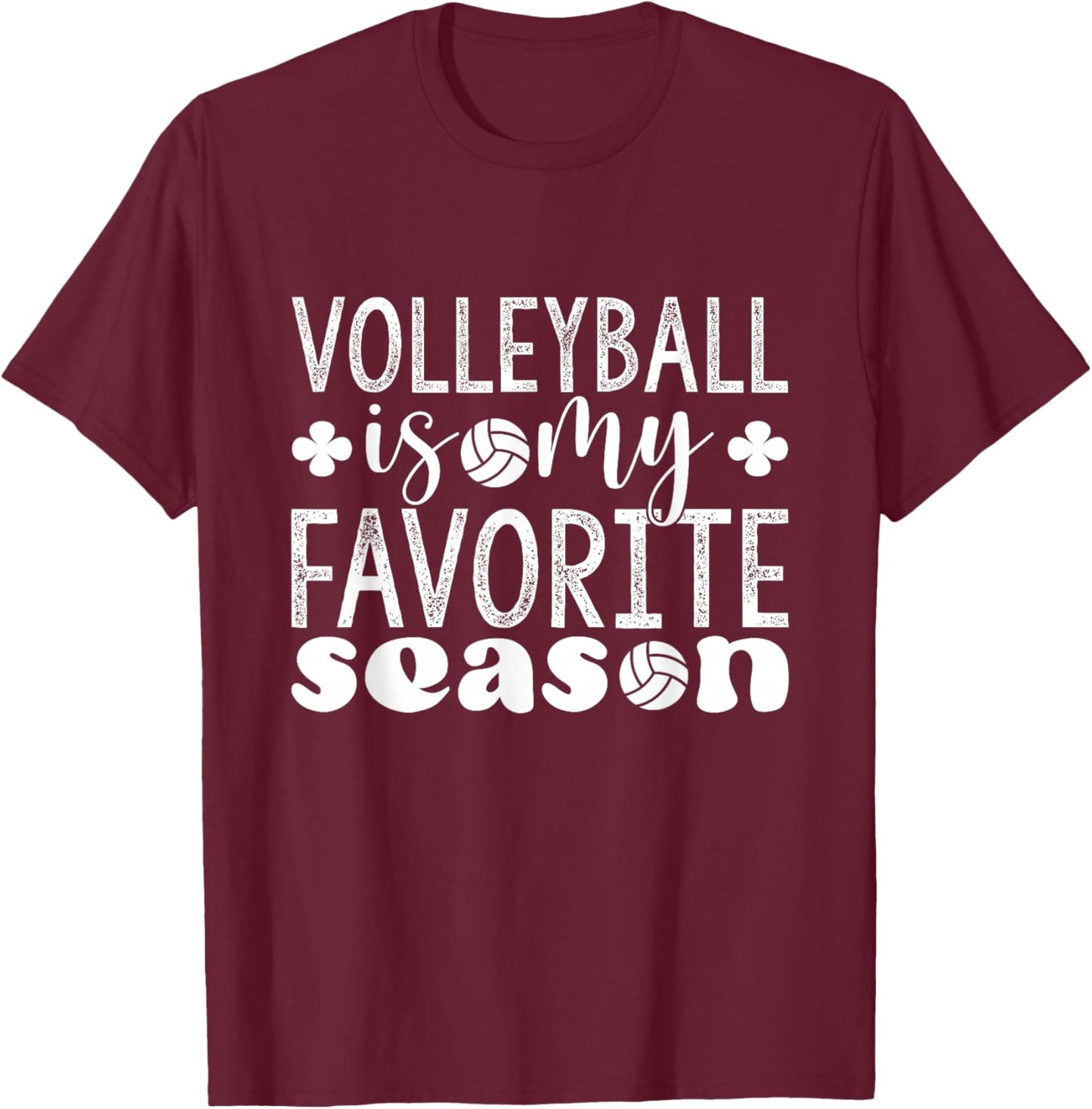Volleyball Player Funny Volleyball Lover Volleyball Fans T-Shirt - T-Shirt | Maroon