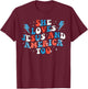 She Loves Jesus And America Too Flag Christian 4th Of July Men T-Shirt - T-Shirt | Maroon