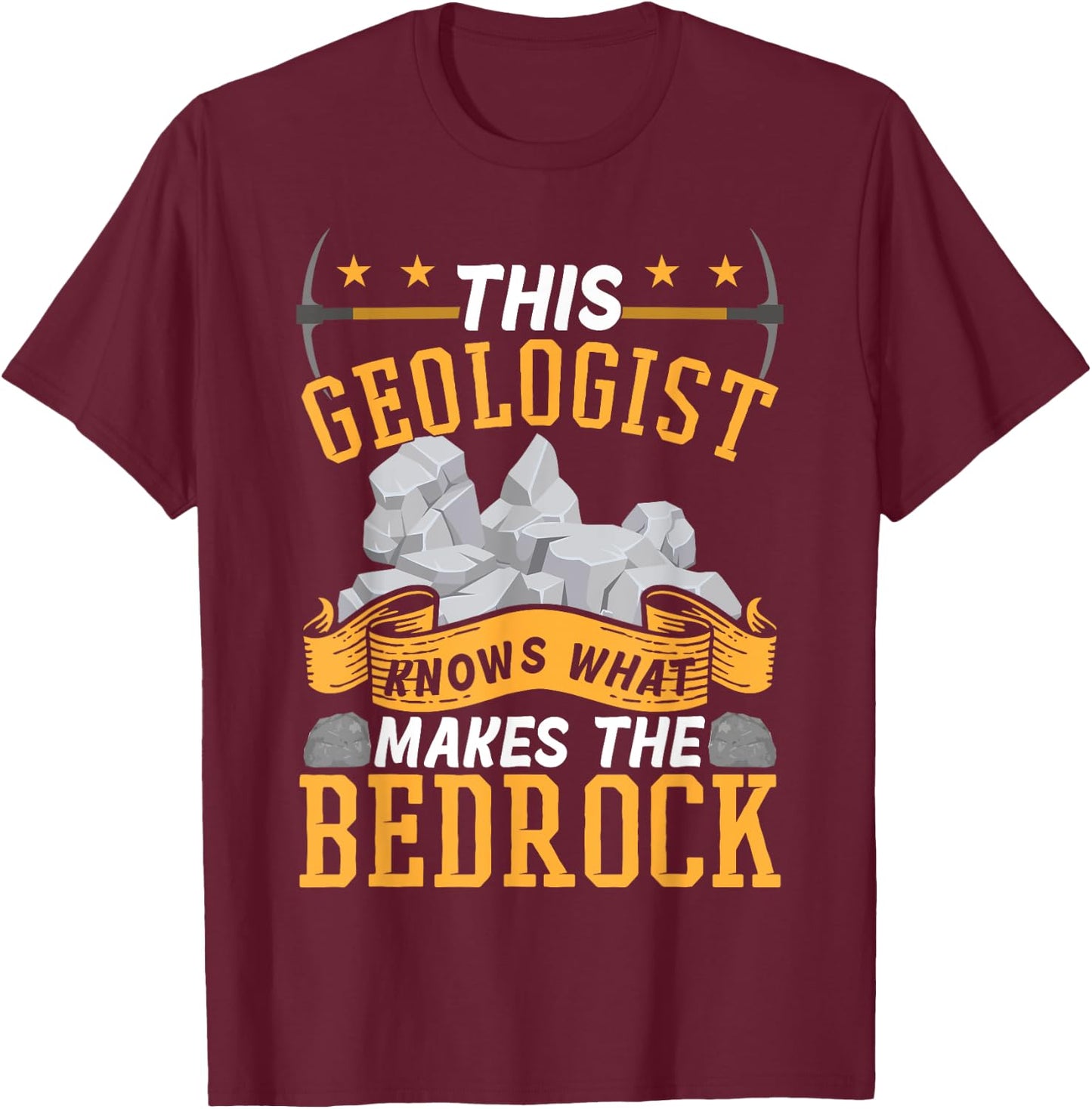 Funny Mineral Rock Collector Rockhound Geologist T-Shirt - T-Shirt | Maroon