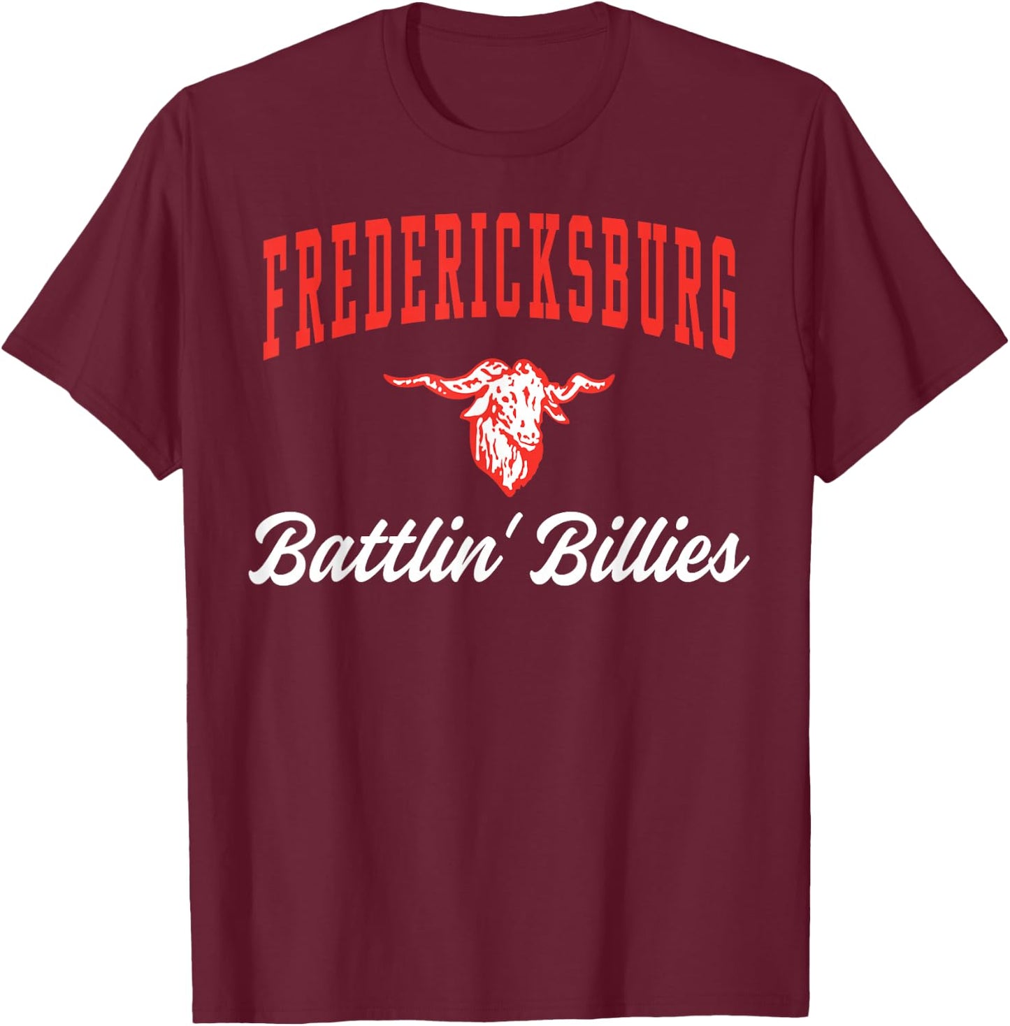 Fredericksburg High School Billies C3 T-Shirt - T-Shirt | Maroon