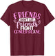 Friends Don't Let Friend Fight Cancer Alone T-Shirt - T-Shirt | Maroon