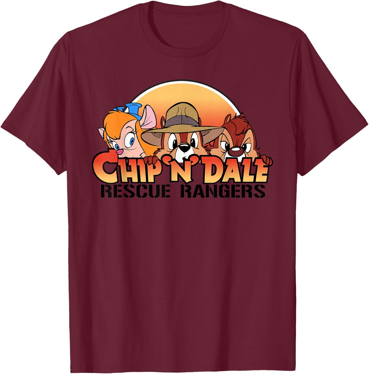 Disney - Rescue Ranger Comic Squad T-Shirt - T-Shirt | Maroon