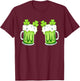 St Patricks Day Drinking Irish Shamrock Green Beer T-Shirt - T-Shirt | Maroon