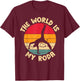 The World is my Roda Capoeira T-Shirt - T-Shirt | Maroon
