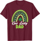 St Patricks Day One Lucky Dad T-Shirt - T-Shirt | Maroon
