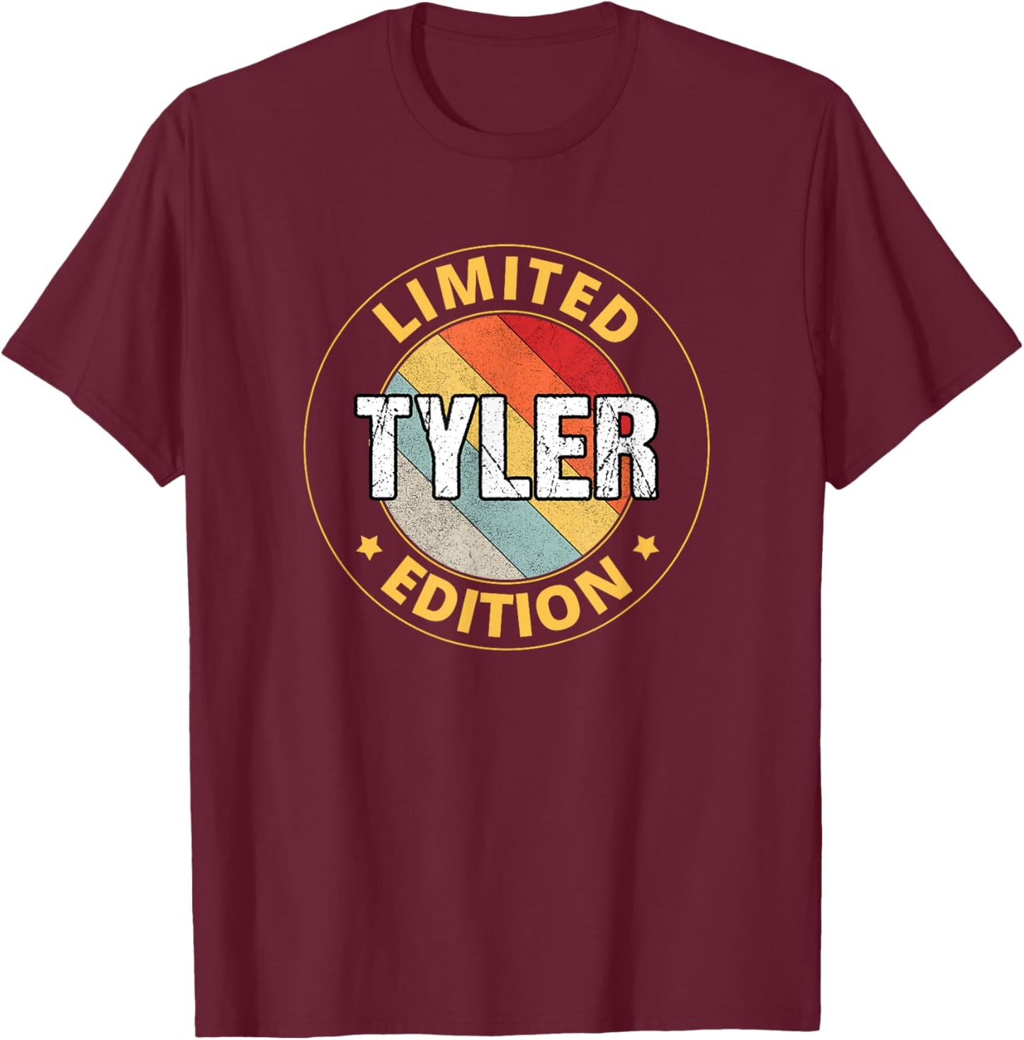 Tyler Name T-Shirt - T-Shirt | Maroon