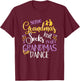 Real Grandmas Line Dance Gift Funny Grandma Line Dancing T-Shirt - T-Shirt | Maroon