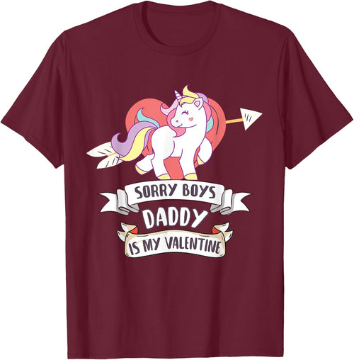 Sorry Boys Daddy Is My Valentine - Cute Unicorn Father's Day