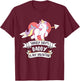 Sorry Boys Daddy Is My Valentine - Cute Unicorn Father's Day T-Shirt - T-Shirt | Maroon