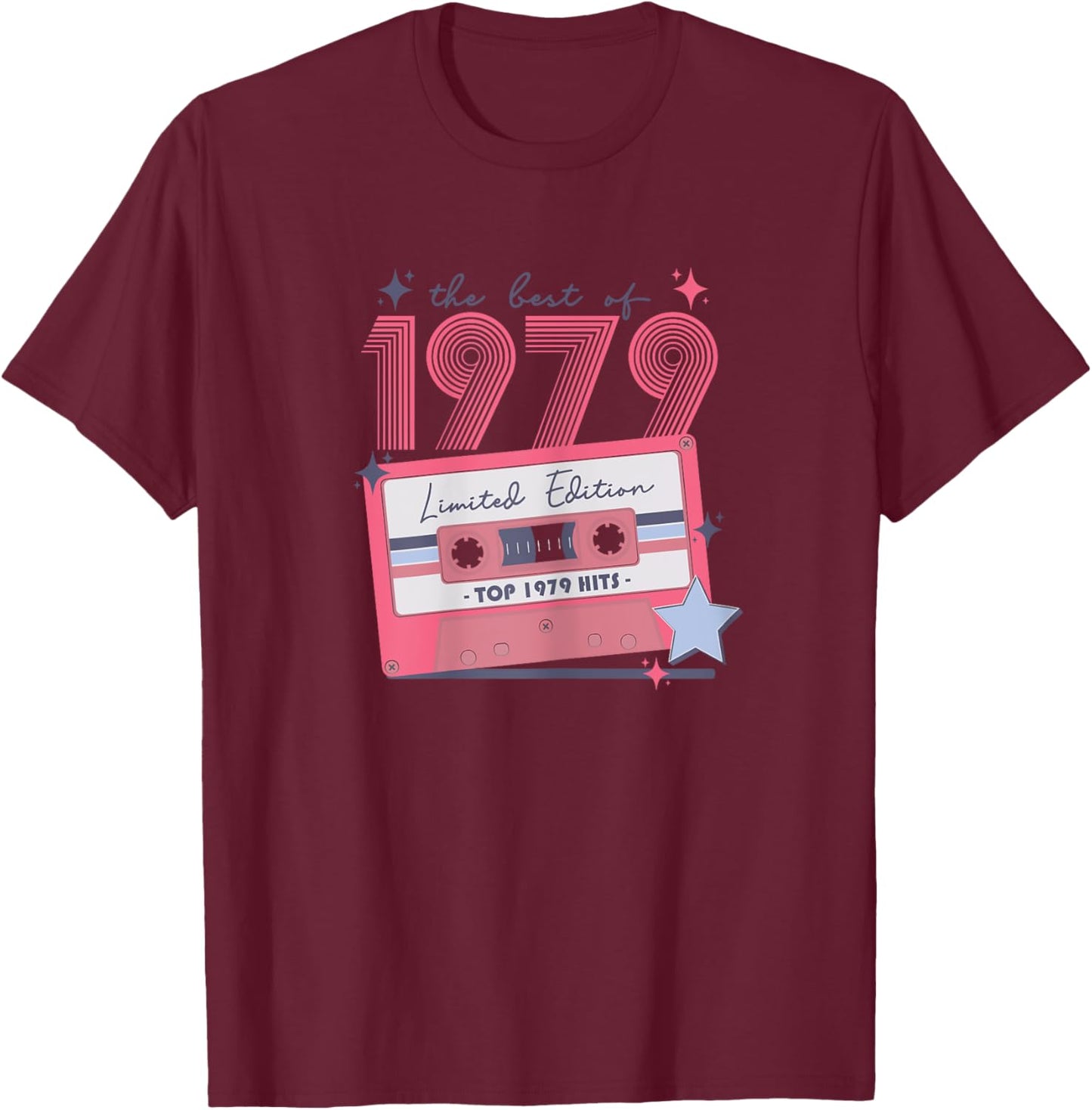 1979 Vintage Birthday Retro Gifts for Woman 70s 80s Disco T-Shirt - T-Shirt | Maroon