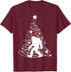 Bigfoot Santa Christmas Shirts for Boys Kids Girls Xmas Gift T-Shirt - T-Shirt | Maroon