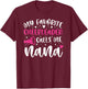 Proud Cheer Nana Grandma Of A Cheerleader Nana T-Shirt - T-Shirt | Maroon